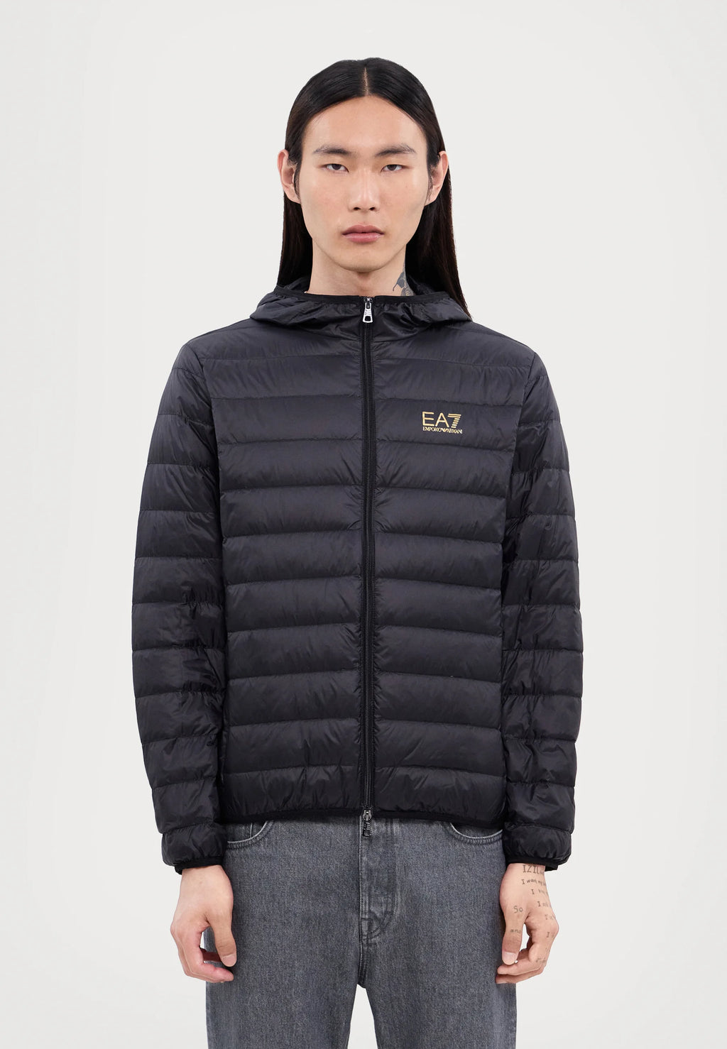 EA7 Emporio Armani Puffer Black Gold
