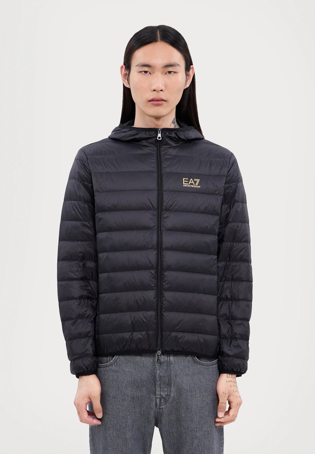 EA7 Emporio Armani Puffer Black Gold
