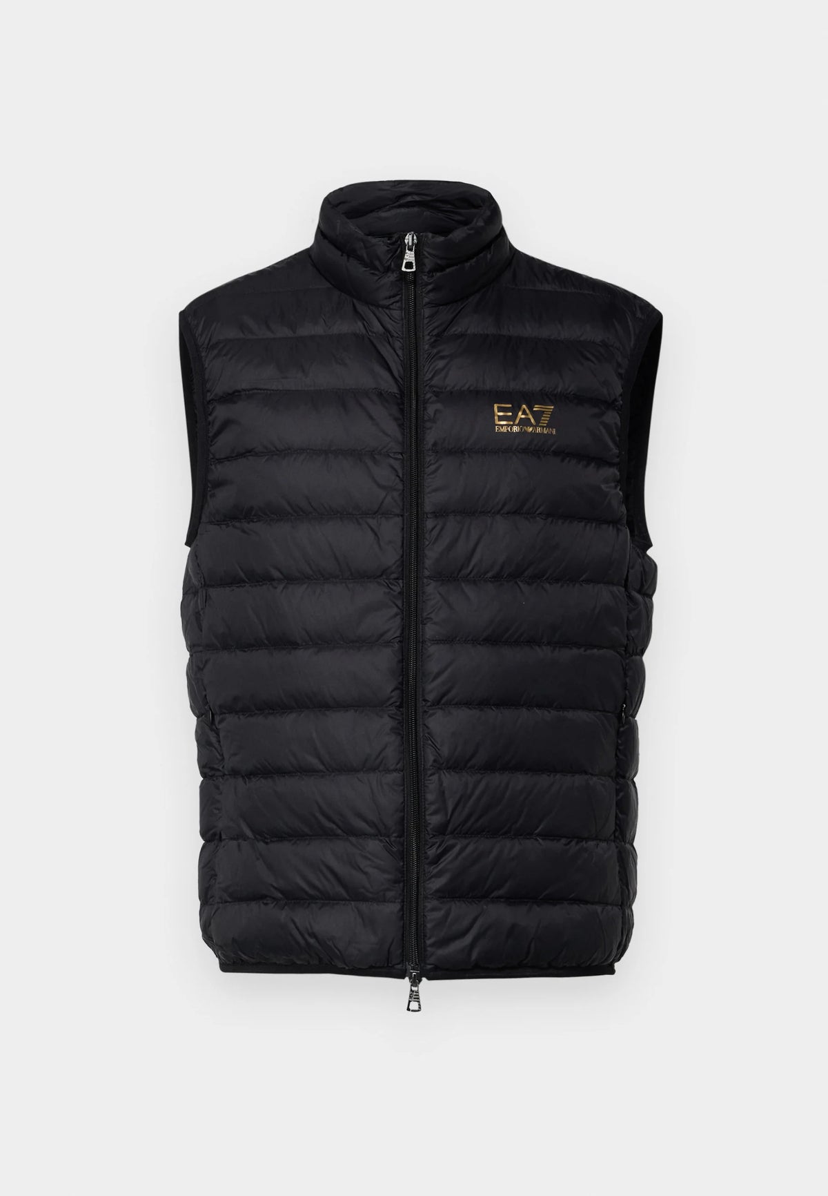 EA7 Emporio Armani Puffer Vest Black Gold