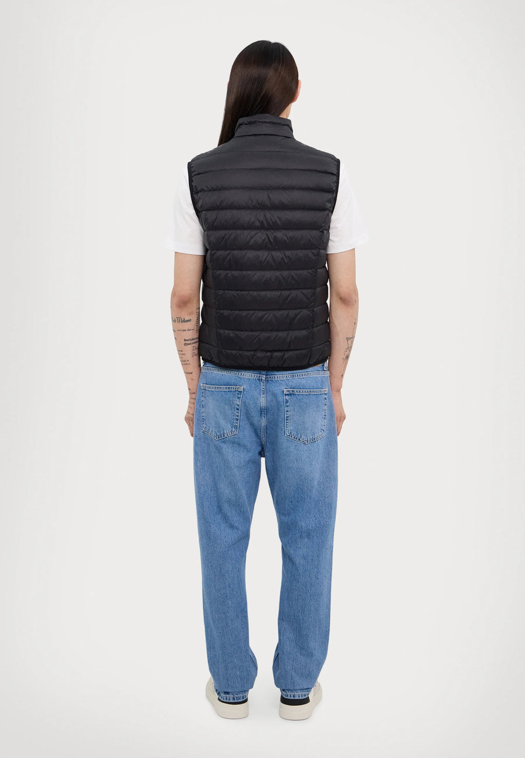 EA7 Emporio Armani Puffer Vest Black Gold